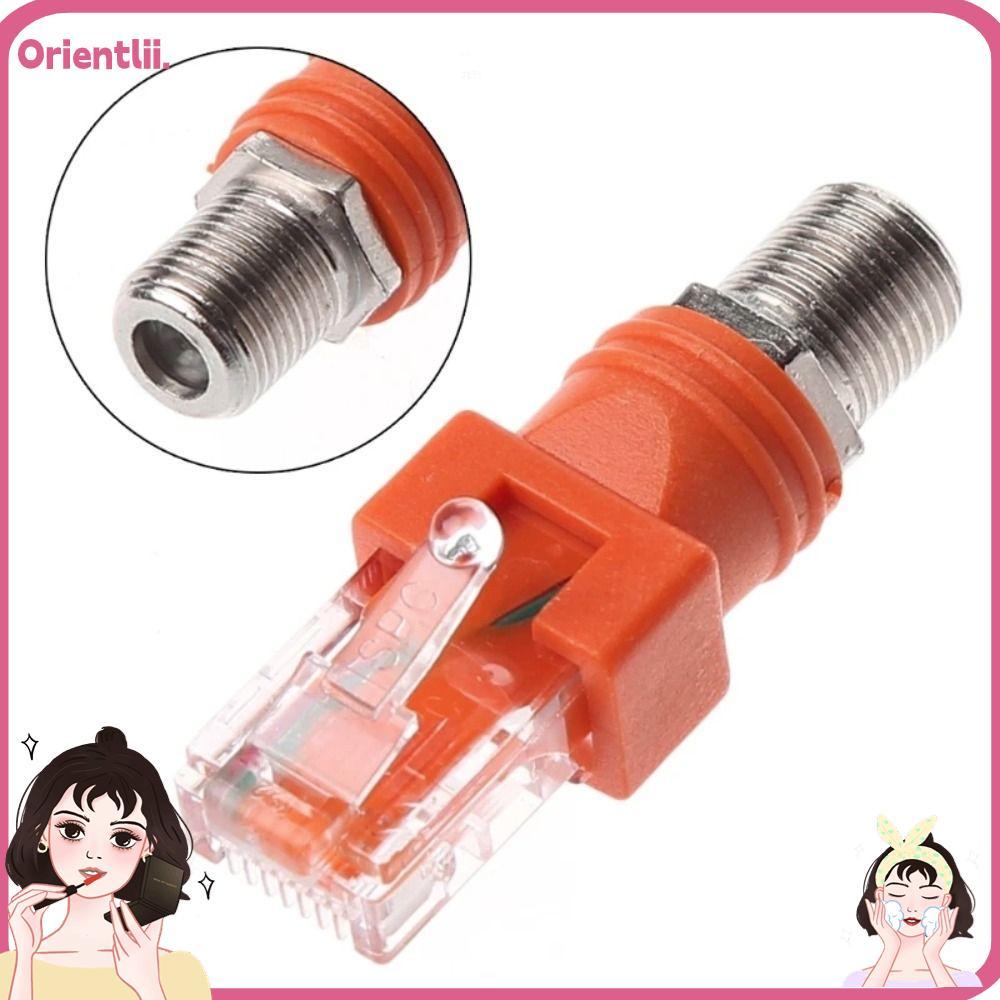 ORIENTTK BNC F-Type Connector, Coax อะแดปเตอร์ RJ45 ถึง RF หญิงซ็อกเก็ต RJ45 ถึง RF Connector, ทนทาน