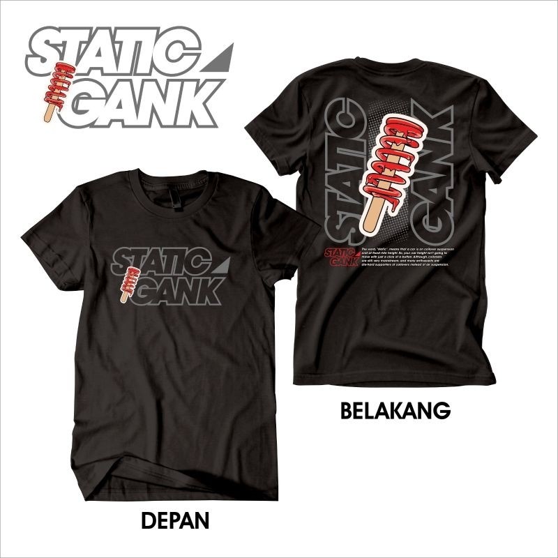 ยานยนต์ Flat Culture Stance Gank Car Tshirt Jersey