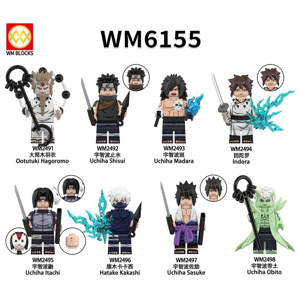 Series Ouchi Muyuyi Uchiha Sasuke Indra Building Blocks Minifigure ของเล่น WM6155 TOFP