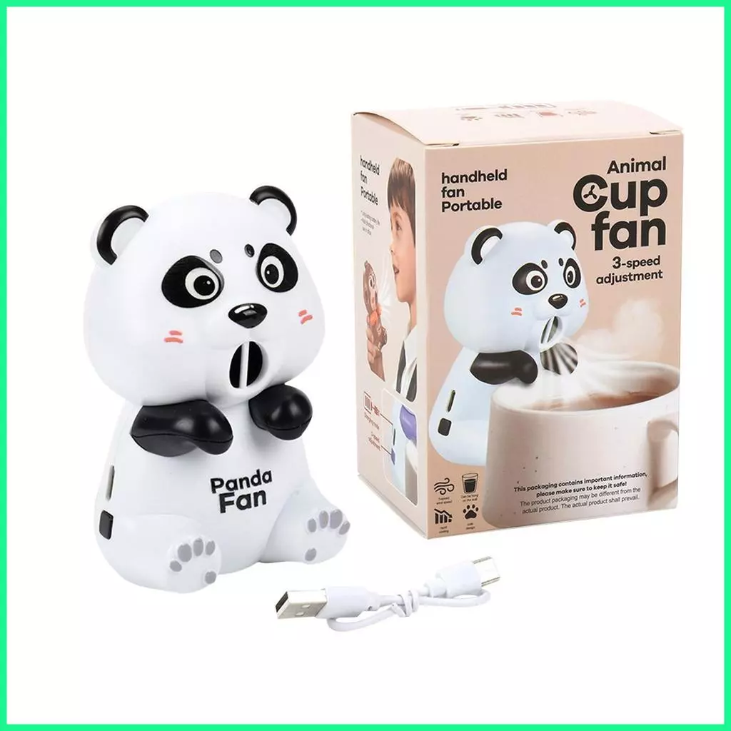 พัดลมระบายความร้อนกาแฟ Panda 3 ระดับ แบบพกพา thumbnail 7