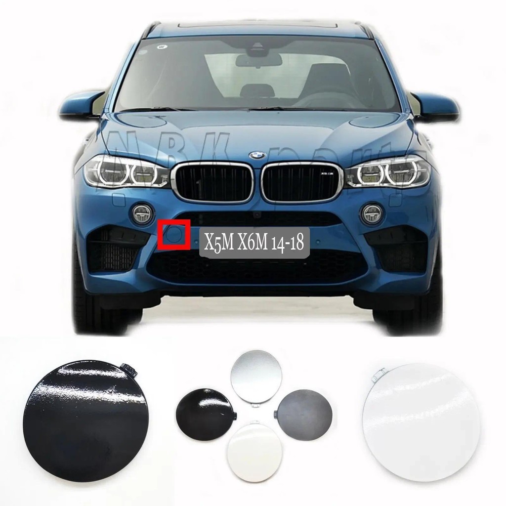 Fit 14-18 BMW M series F85 X5 M X5M F86 X6 M X6M Front Eye Bumper Hook TOW COVER 51118066726