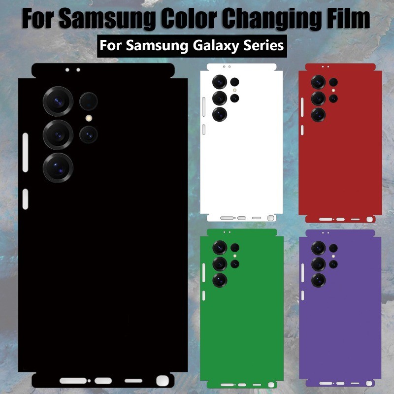 สติกเกอร์ฟิล์มกันรอยหน้าจอ ด้านหลัง ลายรังผึ้ง 3M สําหรับ Samsung Galaxy S23 S22 S24 S25 S26 Ultra Plus A54 A55 5G