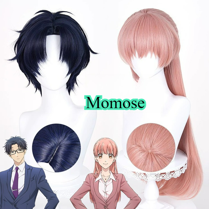 Wotakoi Hirotaka Nifuji Narumi Momose คอสเพลย์วิกผม 30 ซม.80 ซม.ยาวทนความร้อนผมสังเคราะห์สําหรับแฟนอ