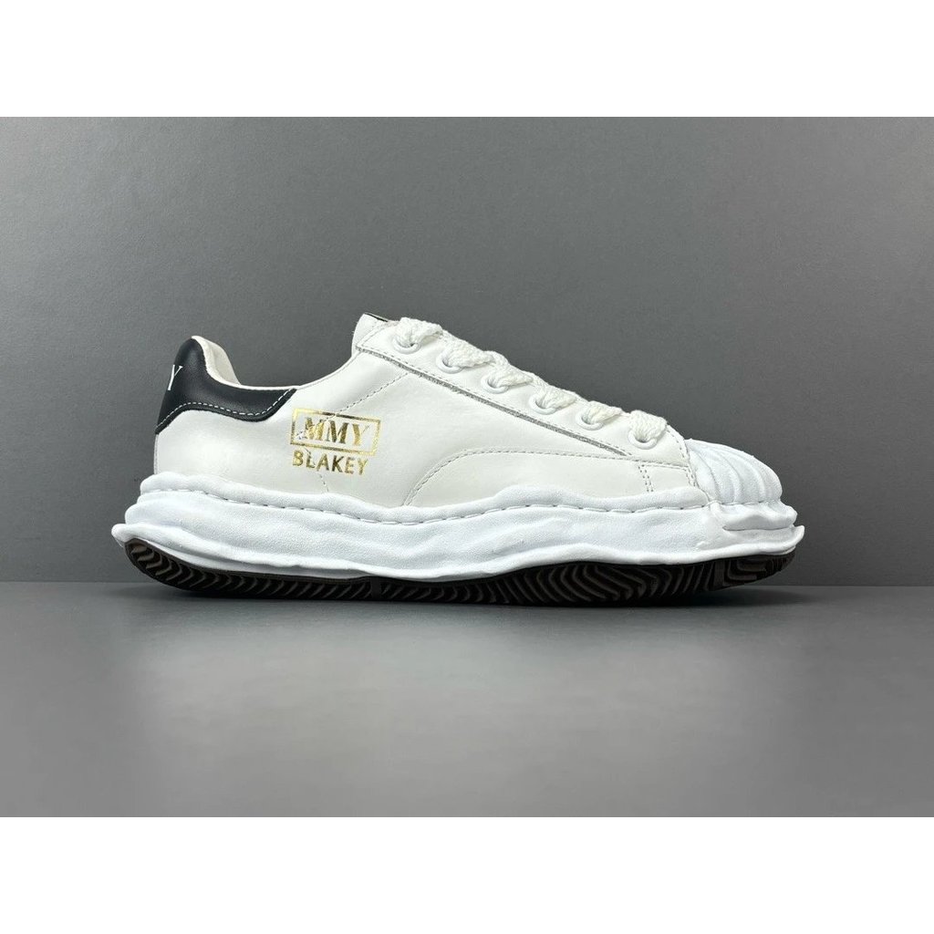 [ต้นฉบับบริสุทธิ์ที่เลือก] MIHARA Kangyu สีดําสีขาวคลาสสิก Shawn Yue สไตล์เดียวกัน Shell Toe Melt So