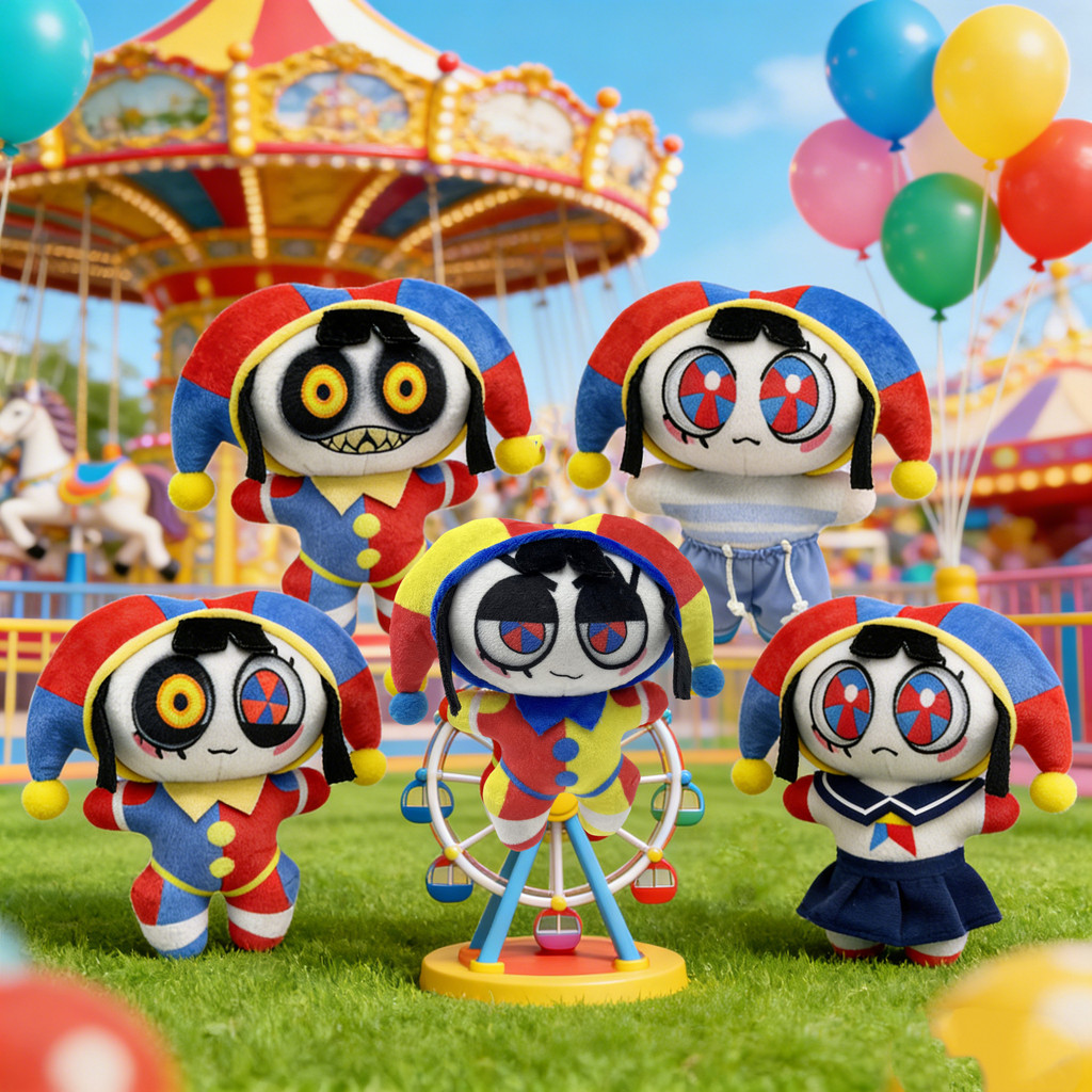 Magic Number circus the amazing digital circus Clown ตุ๊กตาตุ๊กตาจี้ตุ๊กตา