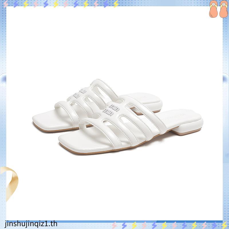 LA BELLA  รองเท้าส้นเตี้ยหนังแกะ รุ่น GLADIATOR SANDALS