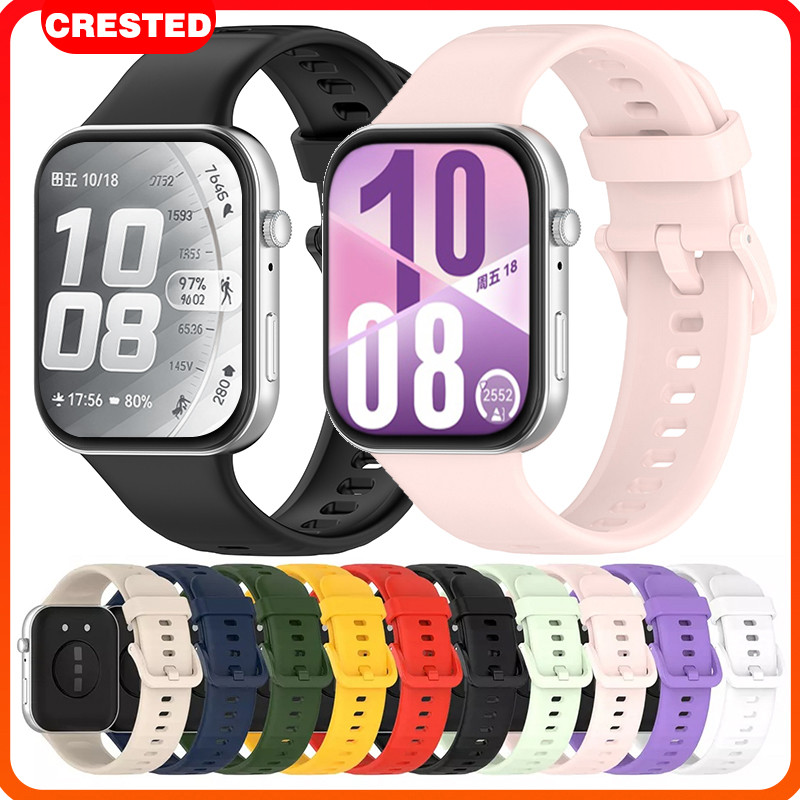 สายซิลิโคนสำหรับ Huawei Watch Fit 5 4 3 / 5 Pro / 4 Pro เปลี่ยนสายรัดข้อมือกีฬายางรัดสำหรับ smartwatch Huawei Fit 3 ราคา ถูกที่สุด ดีลบีเคเค