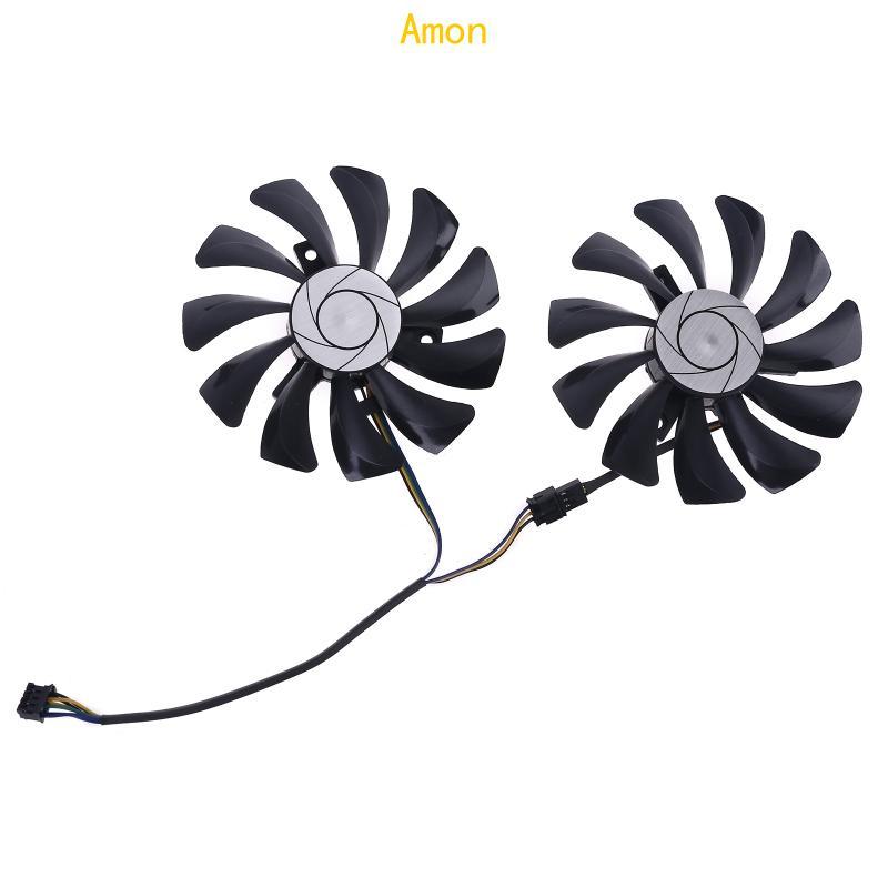 Amon 1 คู่ 85 มม.HA9010H12F-Z 4Pin Cooler พัดลมสําหรับ MSI GTX 1060 OC 6G GTX 960 P106-100 P106 GTX1