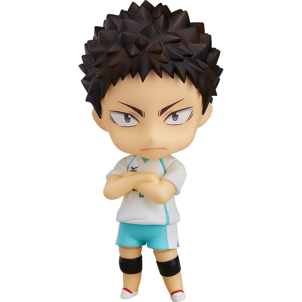 [Japan Direct] Haikyuu Iwaizumi Hajime Nendoroid Figure Aoba Johsai Volleyball Chibi Collectible Ora
