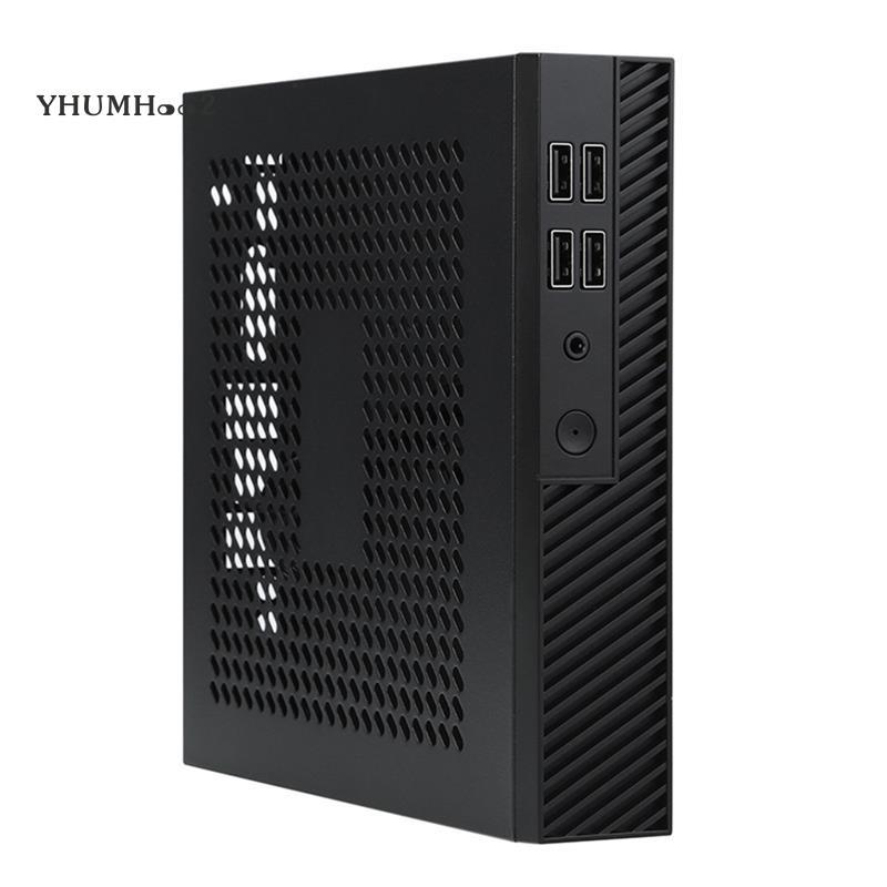 [yhumh002]DX01 บาง Mini ITX คอมพิวเตอร์เดสก์ท็อปแชสซีอะไหล่อุปกรณ์เสริมความสูงครึ่งบางแชสซีคอมพิวเตอ
