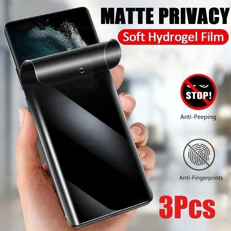 3 ชิ้น Anti Spy ความเป็นส่วนตัว Soft Hydrogel ฟิล์มสําหรับ vivo NEX G1 G2 3 A U10 U20 X Y89 Y91 Y97 