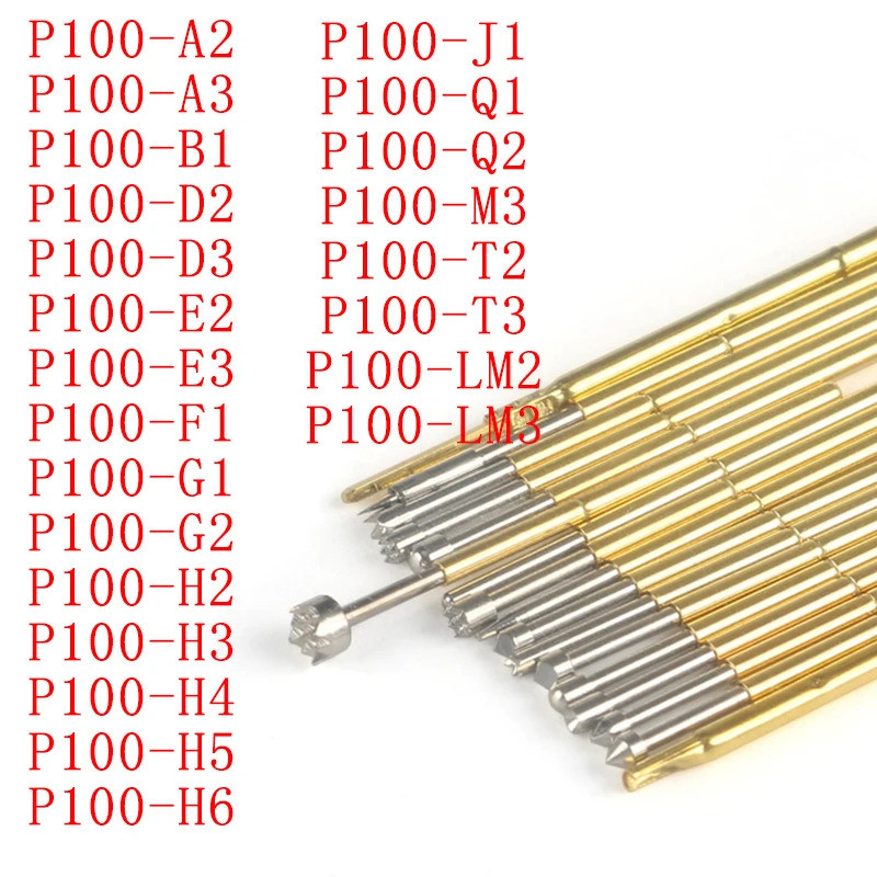 20 ชิ้น/10 ชิ้น test probe P100 Retractable ฤดูใบไม้ผลิ P100-A2 A3 B1 D2 D3 E2 E3 F1 G1 G2 H2 H3 H4 