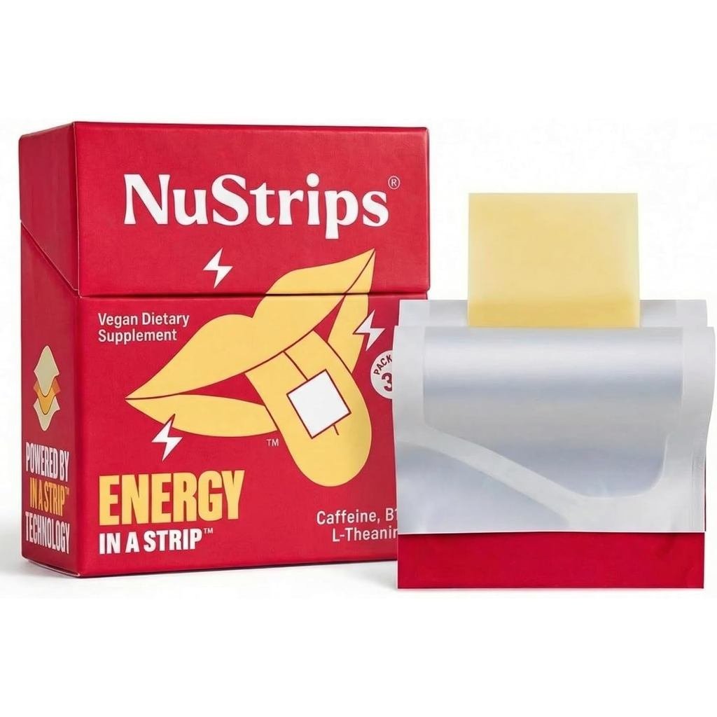 NuStrips™Fast-DissolvingEnergyStripswith50mgCheffeine,&VitaminB12–พลังงานทันที&FocusWithoutJittersor