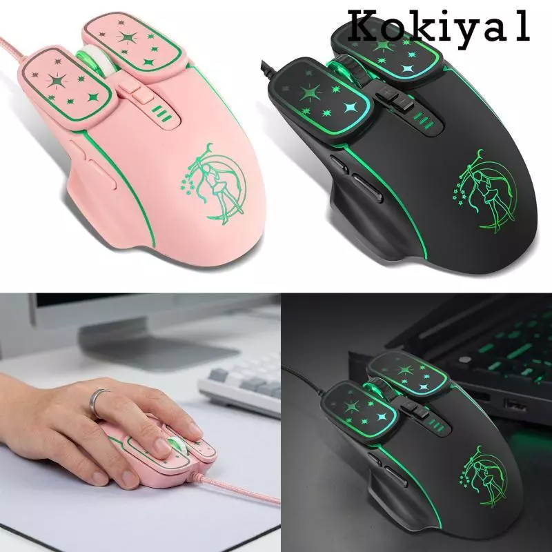 เมาส์เกมมิ่งมีสาย RGB แบบเงียบ ปรับความเร็ว 4 ระดับ thumbnail 5