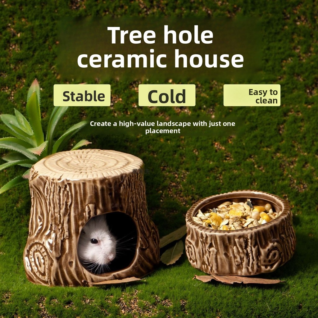 หนูแฮมสเตอร์ Cool Nest คูลลิ่งขนาดใหญ่ Igloo ฤดูร้อน Four Seasons Universal ภูมิทัศน์