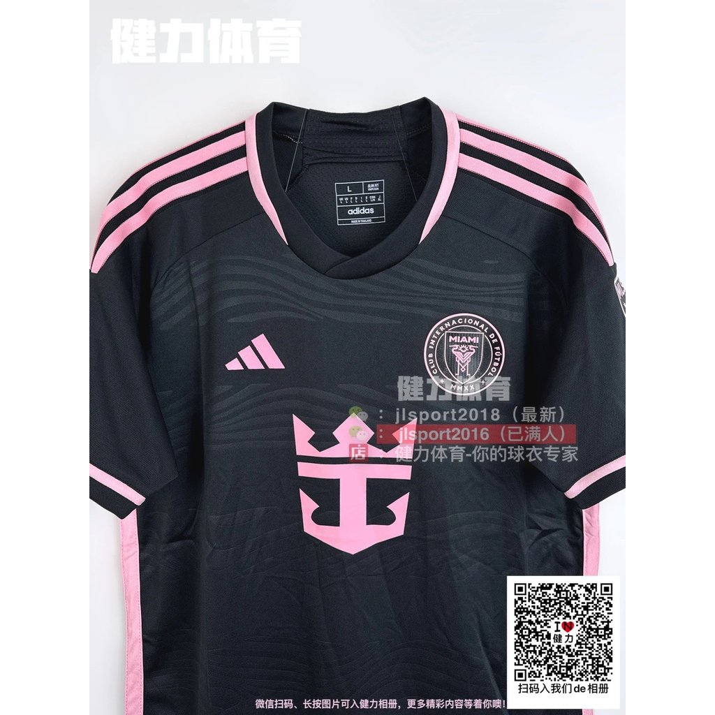American Job Union 2024 สไตล์ใหม่ Miami Jersey Player Edition Miami Away Black Jersey Messi Jersey S
