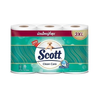 [สินค้าส่งด่วน] สก็อต์ คลีนแคร์ม้วนใหญ่ที่สุด 3XL 6 ม้วน SCOTT CLEAN-CARE 3XL 6 ROLLS