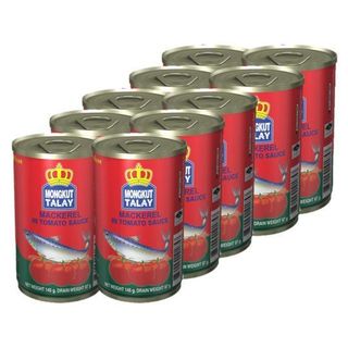 [สินค้าส่งด่วน] มงกุฎทะเล แมคเคอเรลในซอสมะเขือเทศ 145ก. X10 MONGKUTTALAY MACKEREL INTOMATO SAUCE 145G. X10