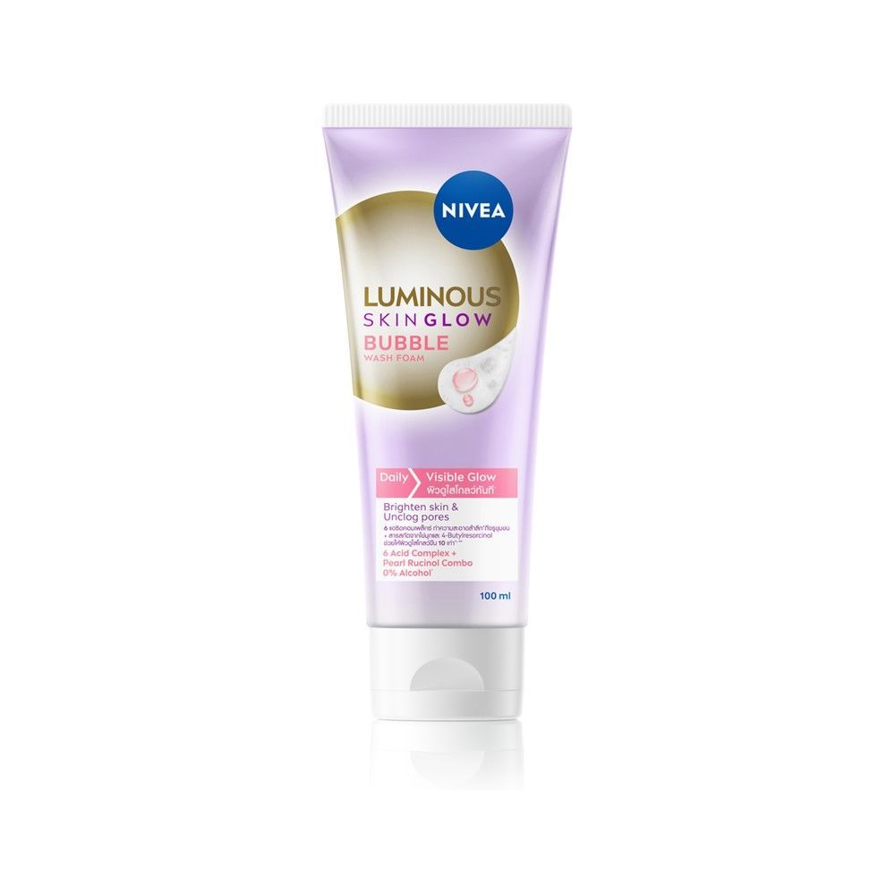 นีเวีย สกิน โกลว์ บับเบิ้ล วอช โฟม 100 มล. NIVEA SKIN GLOW BUBBLE WASH FOAM 100 ML.