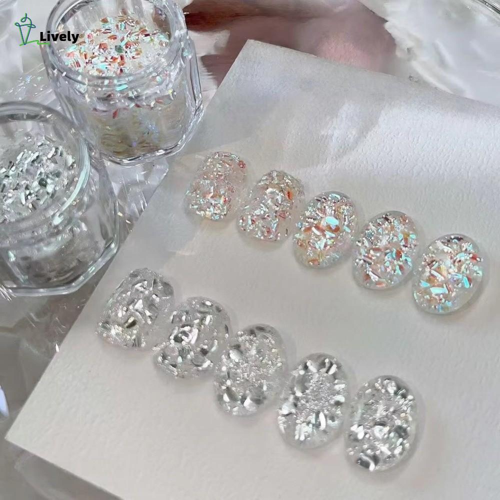 INNEW Flash Nail Art, Sequins Nail Art DIY Nail Art Sequins, Glitter Blinking Nail Art Charms
