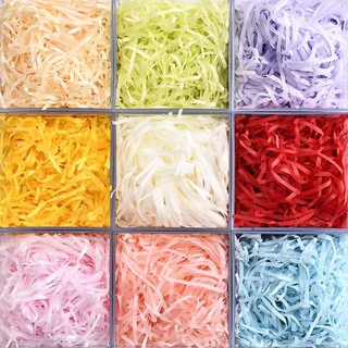 ขายส่งเท่านั้น : กระดาษฝอยย่น มี 17 สี แบบขายยกลัง (ถุง 300กรัม, 500กรัม, 1กก.) โรงงานจำหน่ายโดยตรง