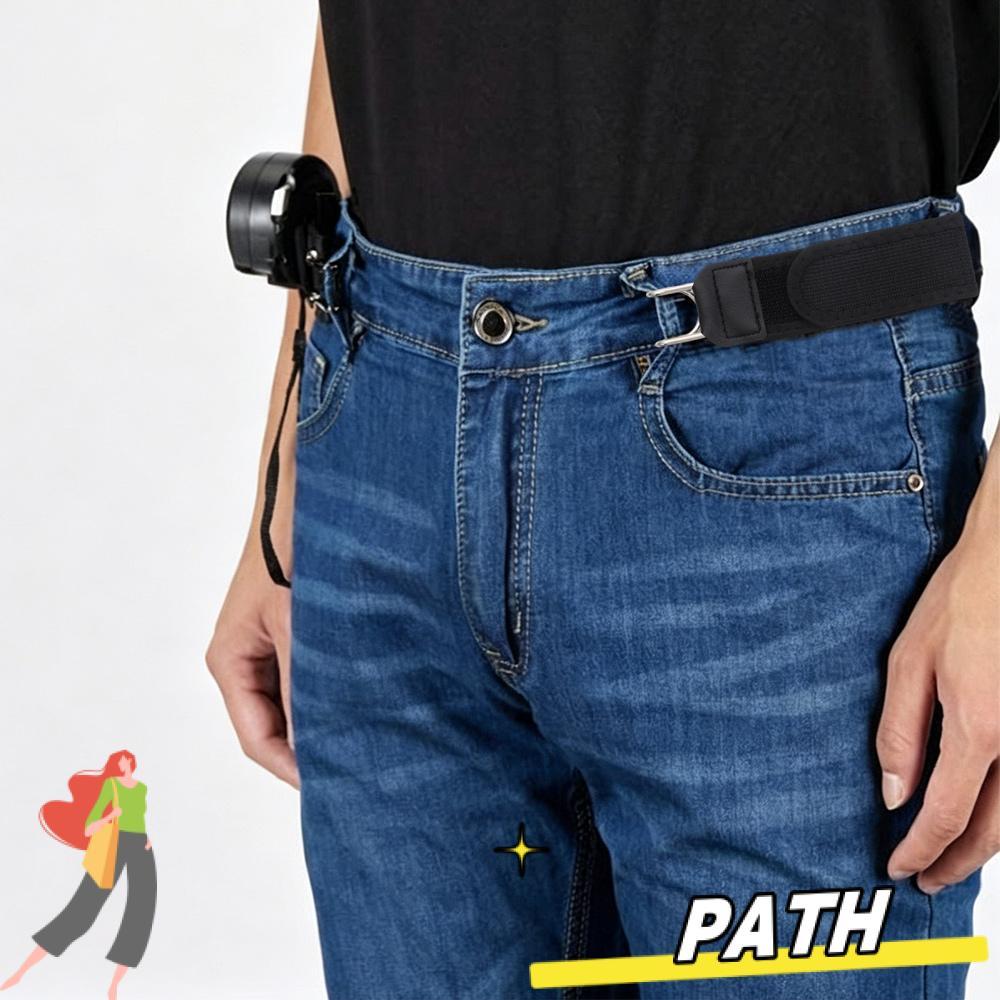 เข็มขัดเอวยางยืด มีตะขอโลหะปรับได้ สวมใส่สบาย