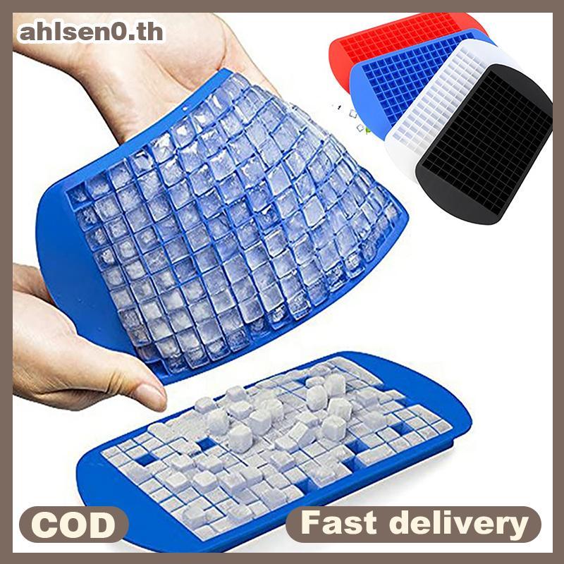 Ahlsen0 ซิลิโคน Mini ICE CUBE ถาดขนาดเล็ก ICE CUBE แม่พิมพ์ซิลิโคน ICE CUBE Maker พับ ICE CUBE ถาดคร