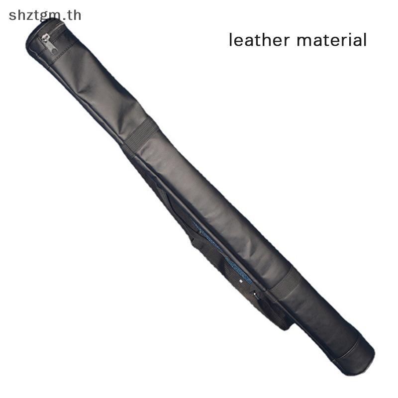 SHZTGM หนังเทียมพับได้ Snooker Pool Cue Case - กระเป๋าสะพายแบบพกพา TH