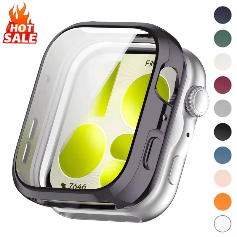 Soft TPU ชุบสําหรับ Huawei Watch Fit 5 Pro อุปกรณ์เสริม + ฟิล์มนาฬิกาหน้าจอกันชนสําหรับนาฬิกา Huawei Fit5 Fit5Pro Fit 5 5Pro Soft Plated Full Cover Case