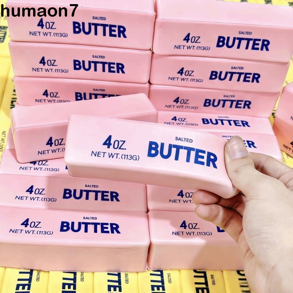 HUMAON ช้า Rebound Butter Stick, Creative Super Soft Butter Stick บีบของเล่น,แบบพกพาความวิตกกังวลบรรเทาสบายสมจริง Butter Stick Pinch ของเล่นเด็ก