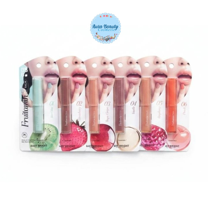 Baby Bright Fruitamin Lip Balm ฟรุตตามินลิปบาล์ม 1.5g.
