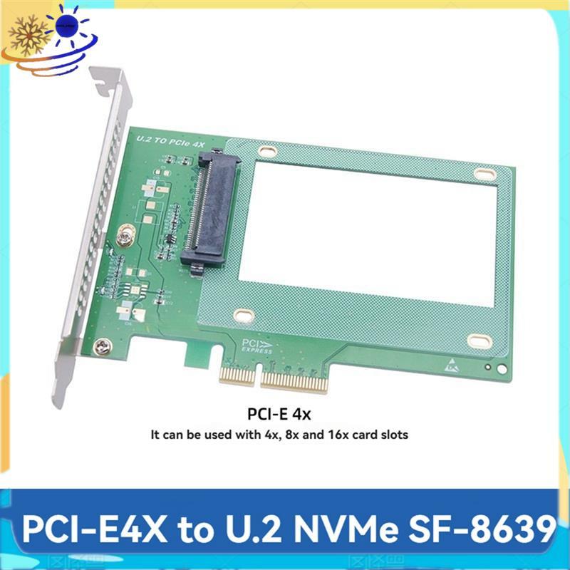 [Xenia] อะแดปเตอร์ PCIE เป็น U.2 PCI Express 3.0 X4 ถึง U.2 NVME SFF-8639 2.5 นิ้ว SSD การ์ดขยาย Ris