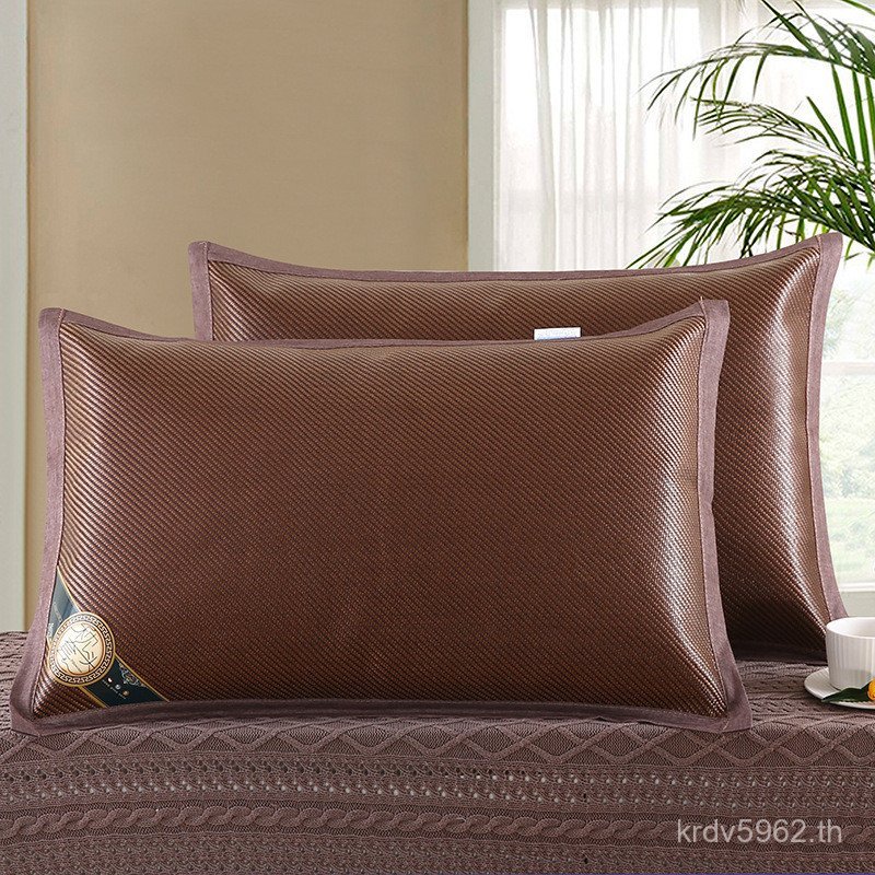 Cool Mat พื้นผิวฤดูร้อน Cool Alone ฤดูร้อนปลอกหมอนคู่ 48x74 ซม.ปลอกหมอนรู้สึกน้ําแข็ง 24 รูปแบบผ้าไห