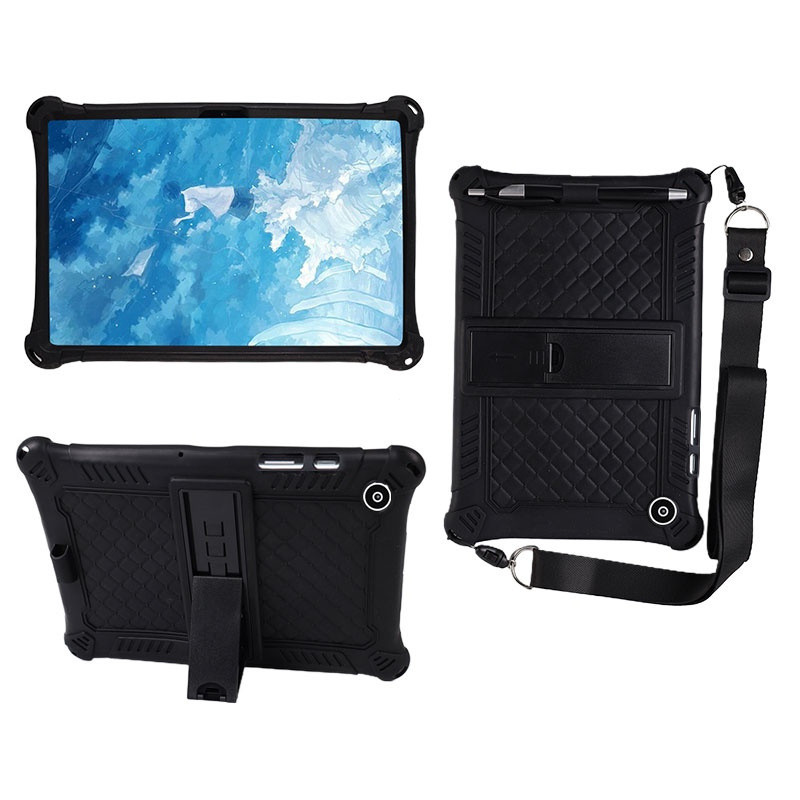 Soft Silicon Case สําหรับ Samsung Galaxy Tab A8 10.5" SM-X200 X205 2021 Funda แท็บเล็ตขาตั้งปกป้องเชลล์ใหม่