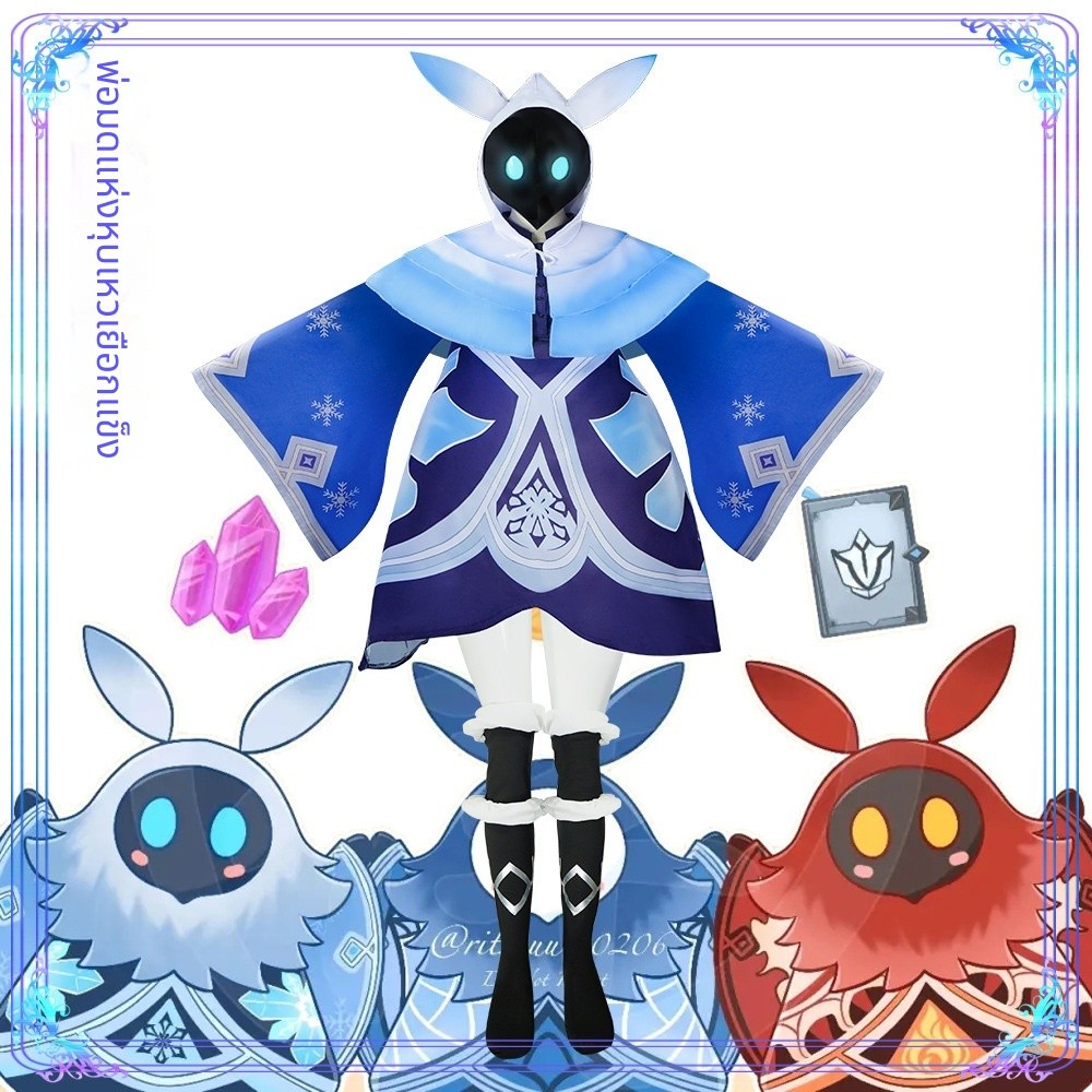 Genshin Impact Abyss Mage Ice-type cosplay costume