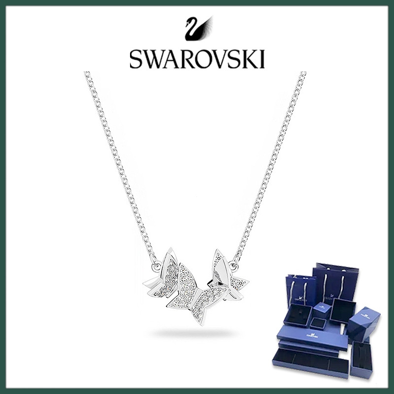 Swarovski LILLIA สร้อยคอผีเสื้อสไตล์ใหม่แฟชั่น Charm สุภาพสตรี Clavicle Chain วันวาเลนไทน์ของขวัญวัน