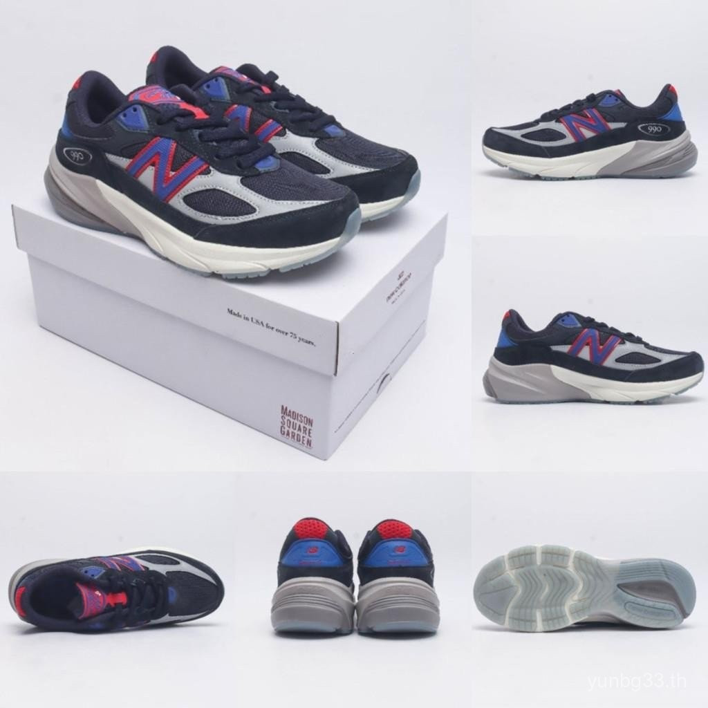 รองเท้าวิ่ง New Balance รุ่น 990 V6 สีดําและสีน้ําเงิน