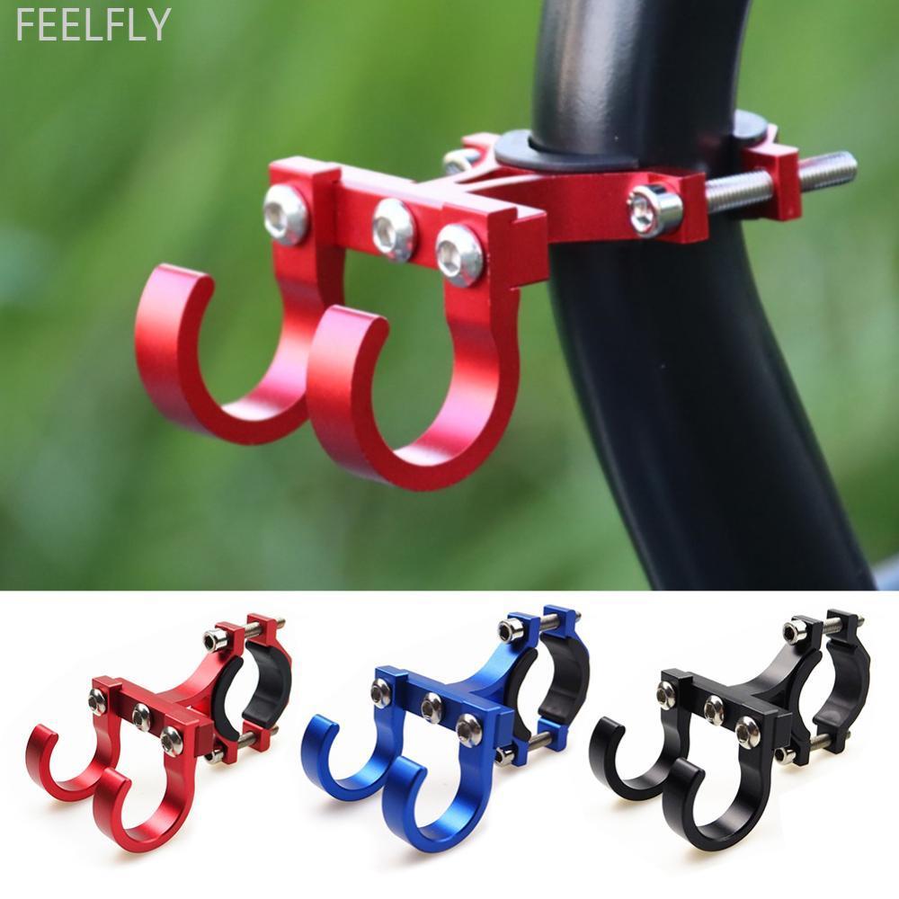 FEELFLY สกู๊ตเตอร์ไฟฟ้าตะขอโลหะคู่ Simple Bike ชั้นวางหลอดแขวนหัวเข็มขัดตะขอ Ebikes ชั้นวางหมวกกันน็