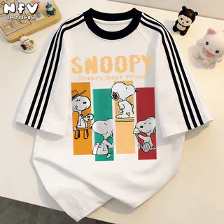 【จัดส่งตลอด 24 ชั่วโมง】NFV ใหม่ล่าสุด แฟชั่นเกาหลี เสื้อยืดเปล่า ผ้าหนายับยากรีดง่าย ลายพิมพ์การ์ตูน ผ้าฝ้าย 100% YG1254