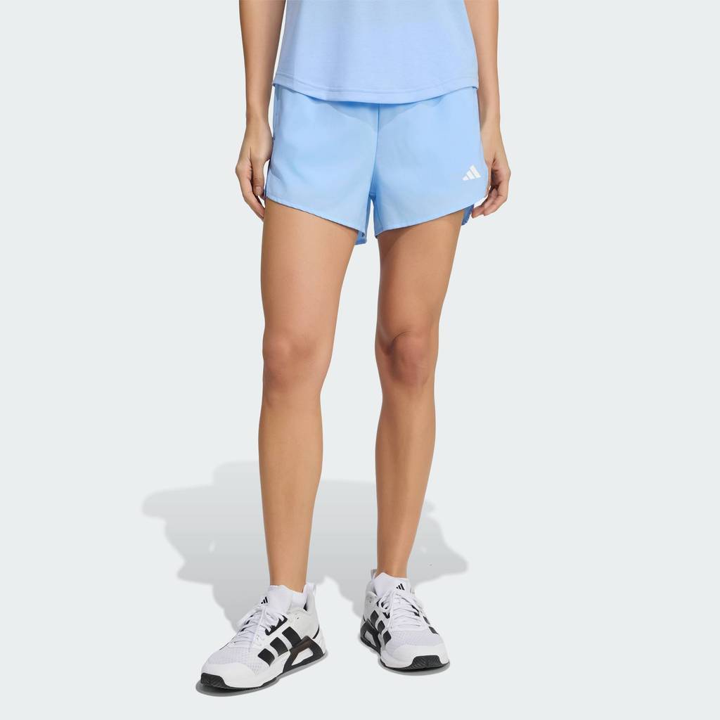 adidas Gym & Training กางเกงขาสั้นทูอินวัน Workout Essentials ผู้หญิง สีน้ำเงิน KT1264
