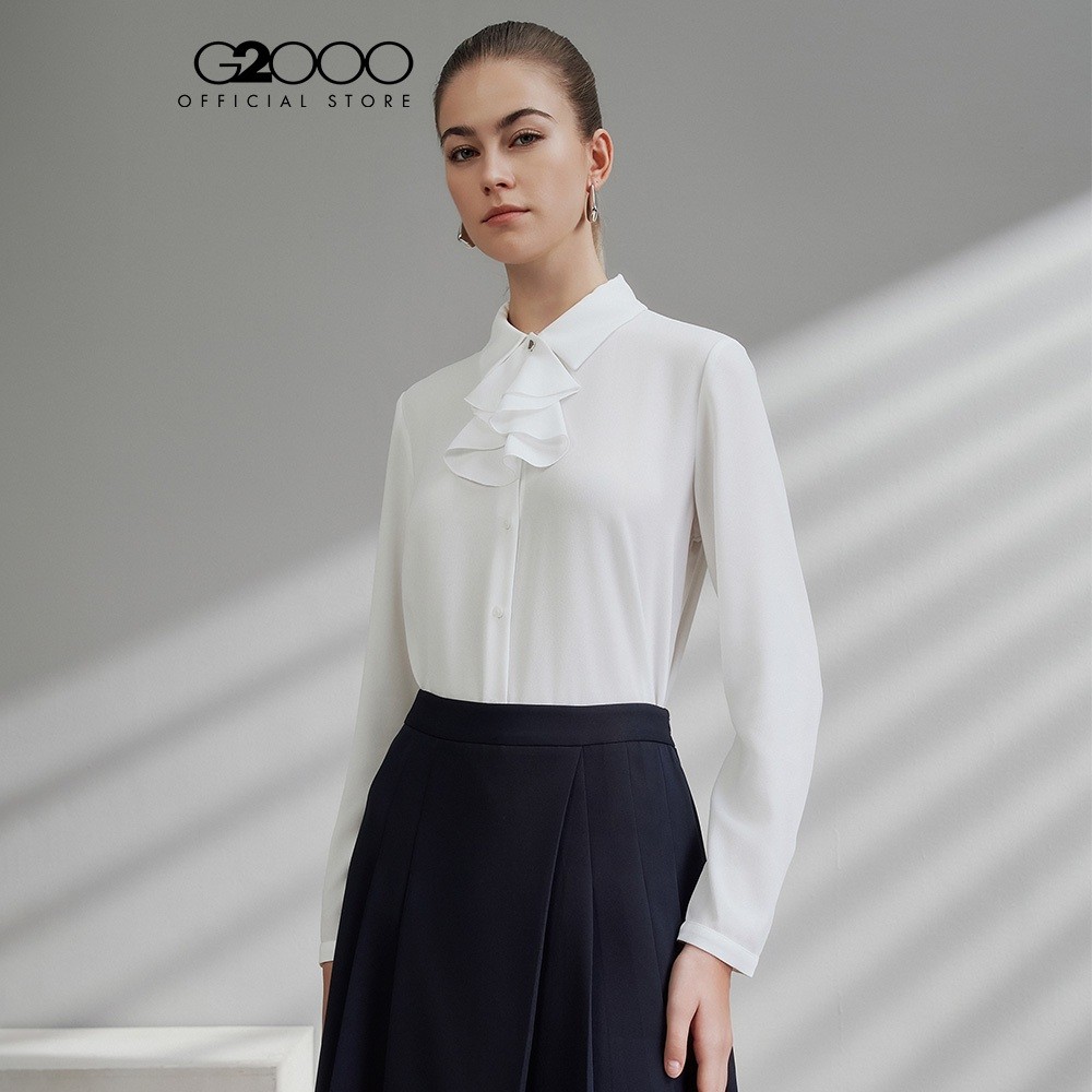 G2000 เสื้อเบลาส์สำหรับผู้หญิง Regular Fit รุ่น 5124108101 OFF-WHITE