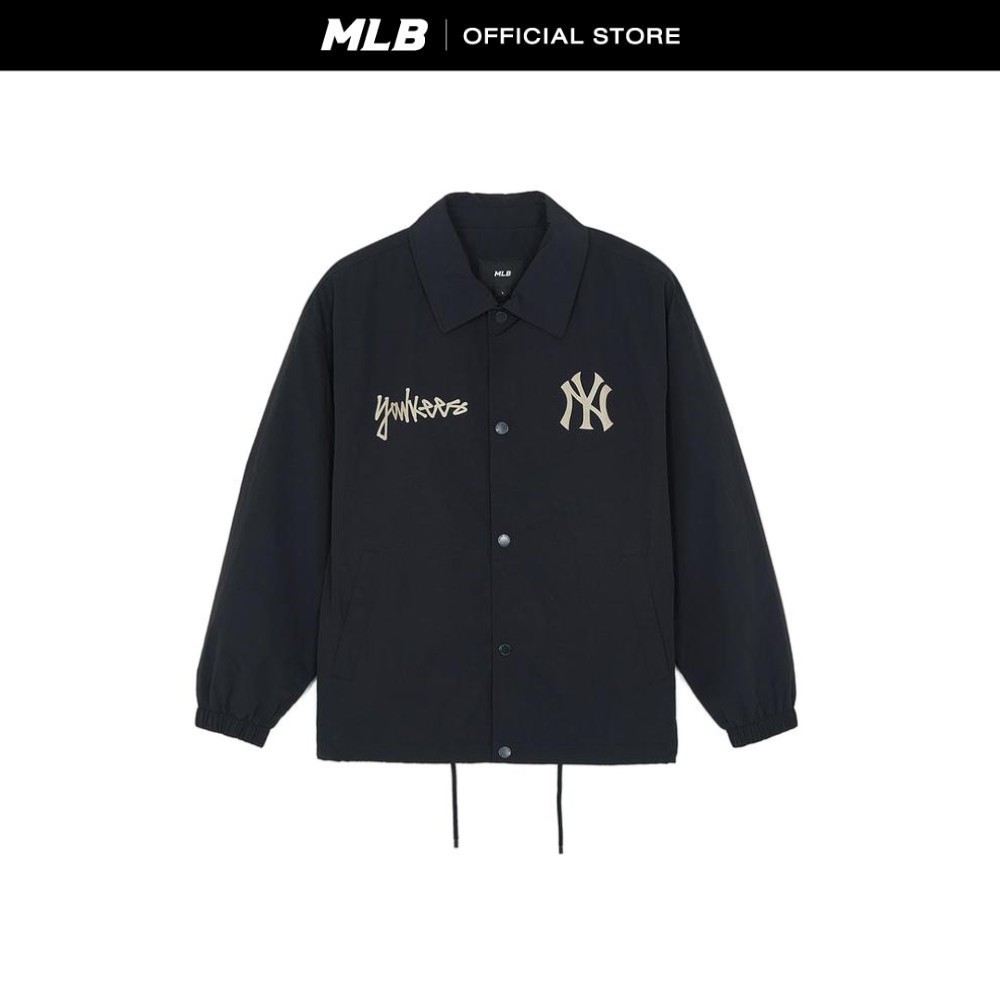 MLB เสื้อจัมเปอร์  ยูนิเซ็กซ์ M-Treet Coach Jacket(Single) รุ่น 3AJPB0561 50BKS สีดำ