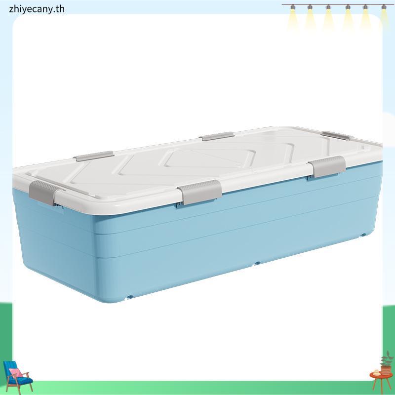 NeatBox กล่องเก็บของ 【89 ถึง 108 ลิตร】พลาสติกแข็ง พร้อมล้อเลื่อน พร้อมฝาปิด พับเก็บได้ กนั่งได้