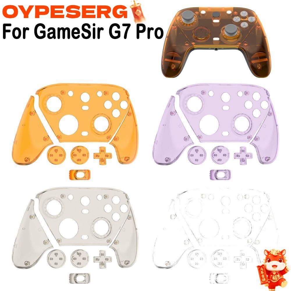 OYAPESERG ด้านหน้า Faceplate, Magnetic Transparent Gaming Controller ป้องกัน, ตกแต่งเปลี่ยนเชลล์สําห
