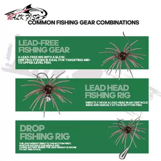 เดินปลา 6/10.5/11 ซม.ลอย Sea Urchin Soft Lure หนอนไบโอนิค TPE เหยื่อตกปลาปลาเทราท์ Pike