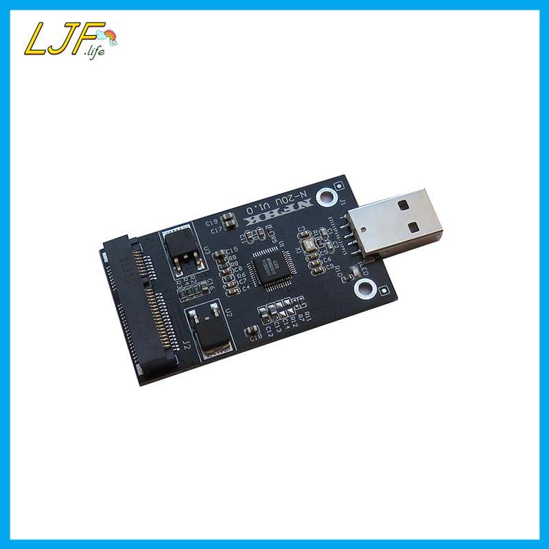 LJF USB 2.0 ถึง mSATA SSD การ์ดอะแดปเตอร์ mSATA SSD เป็น USB 2.0 การ์ดอะแดปเตอร์