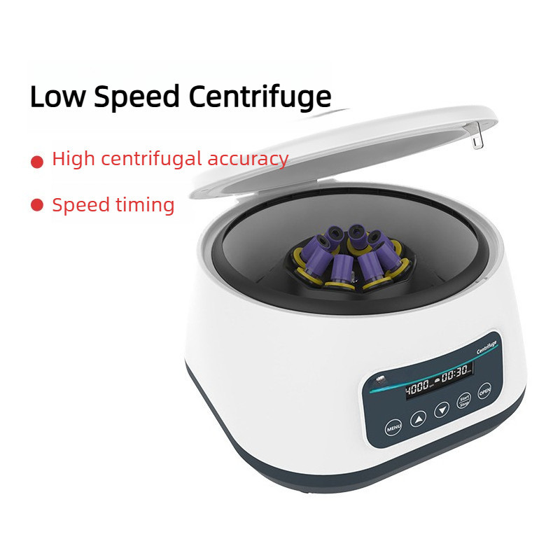 ปรับความเร็วได้ เดสก์ท็อป Centrifuge ห้องปฏิบัติการ ความเร็วต่ําขนาดเล็ก PRP เซรั่ม เครื่องแยกไขมัน 