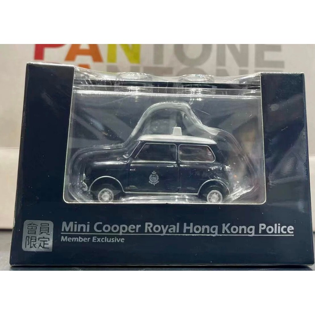 Tiny Micro Shadow Police Car MiniCooper Royal Hong Accessories Police Alloy Model 1/50 Brand: Tiny S