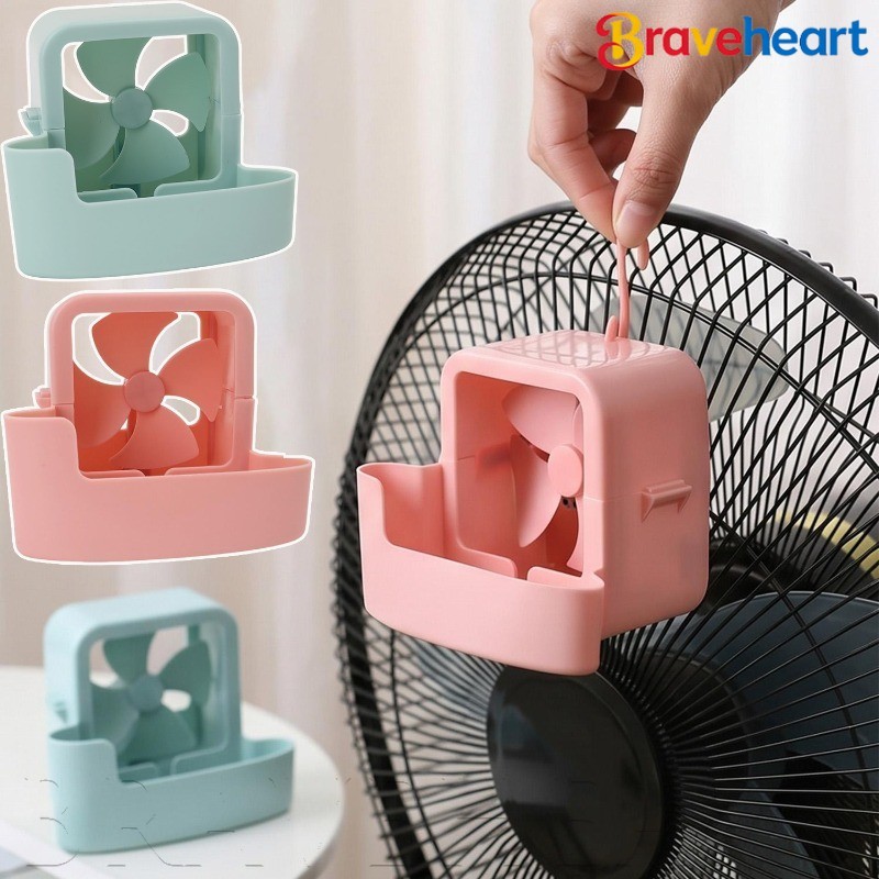 [เรือออก 24 ชม.] 1/2ชุด พัดลมระบายความร้อนขนาดเล็กสําหรับบ้าน/ดอร์ม/การเดินทาง | การออกแบบตะขอแบบพกพ
