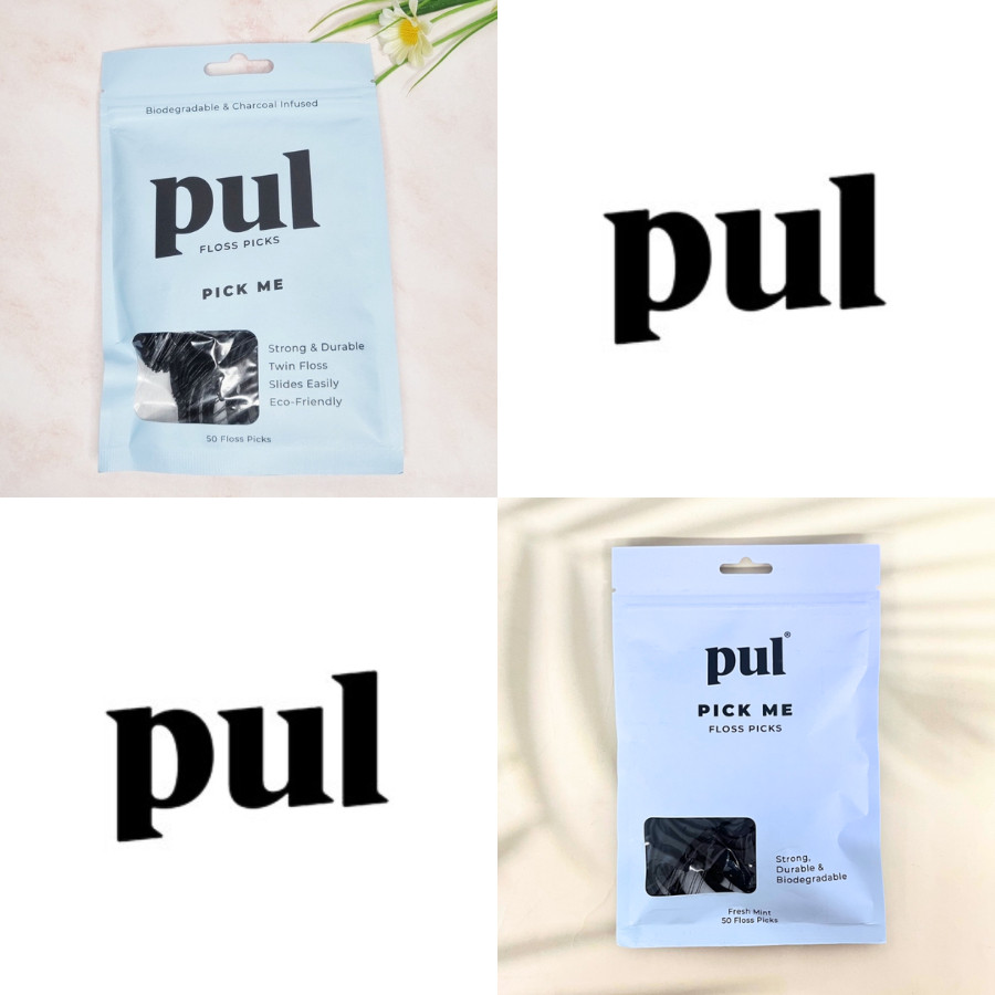 [PUL®] Pick Me Biodegradable Floss Picks 50 Floss Picks ไหมขัดฟัน